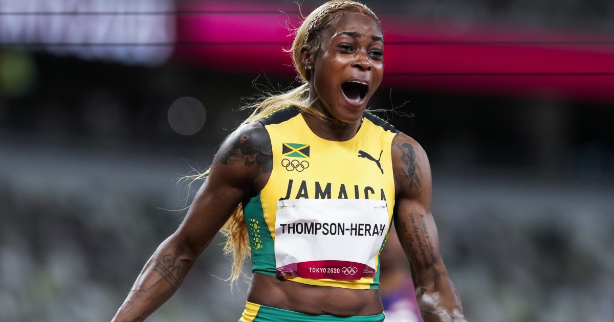 Athletics Elaine Thompson-Herah Becomes First Woman to Win Back-To-Back Golds In 100 Meters, 200 Meters