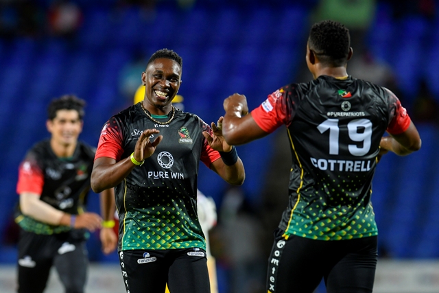 Hero CPL Match Report 14 :Cottrell ensures unlikely win for Patriots in thrilling finale.