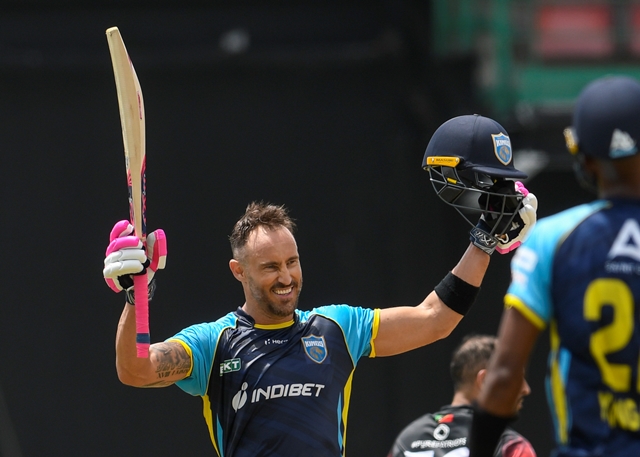 Hero CPL Match Report 15 : Superb du Plessis century ends Patriot’s unbeaten run.