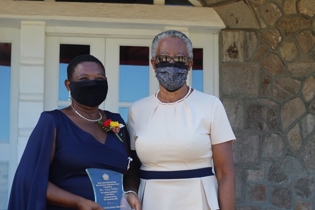 Mrs. Palsy Wilkin honoured for sterling 44-year-contribution to Education in Nevis