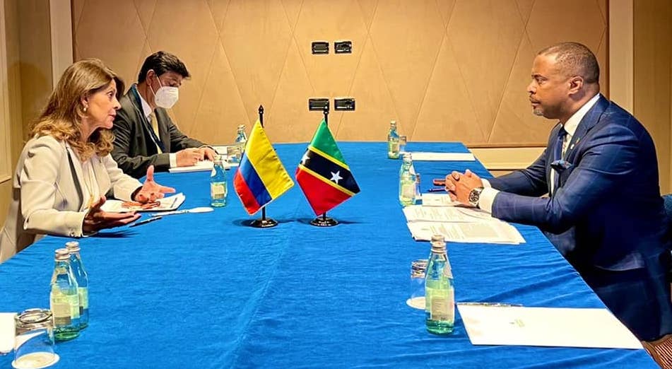 St. Kitts and Nevis holds diplomatic talks with Colombia