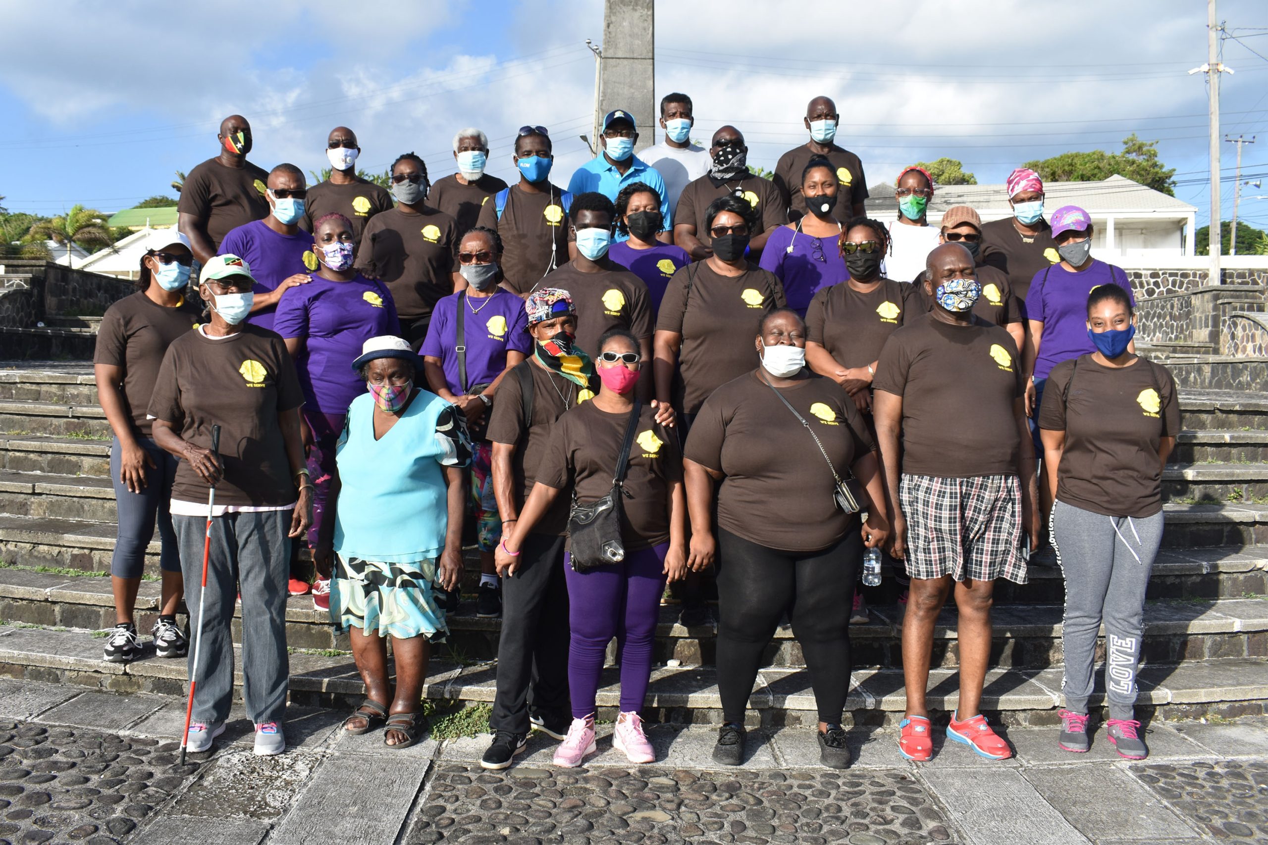 St. Kitts (Basseterre) Lions Club holds ‘Journey for Sight’ walk, presents white canes