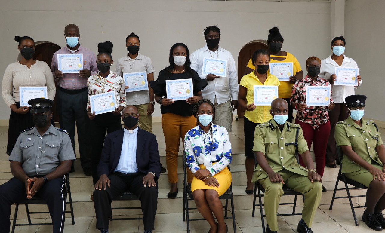 Ten persons complete COVID-19 Security Training as new Compliance Officers on Nevis
