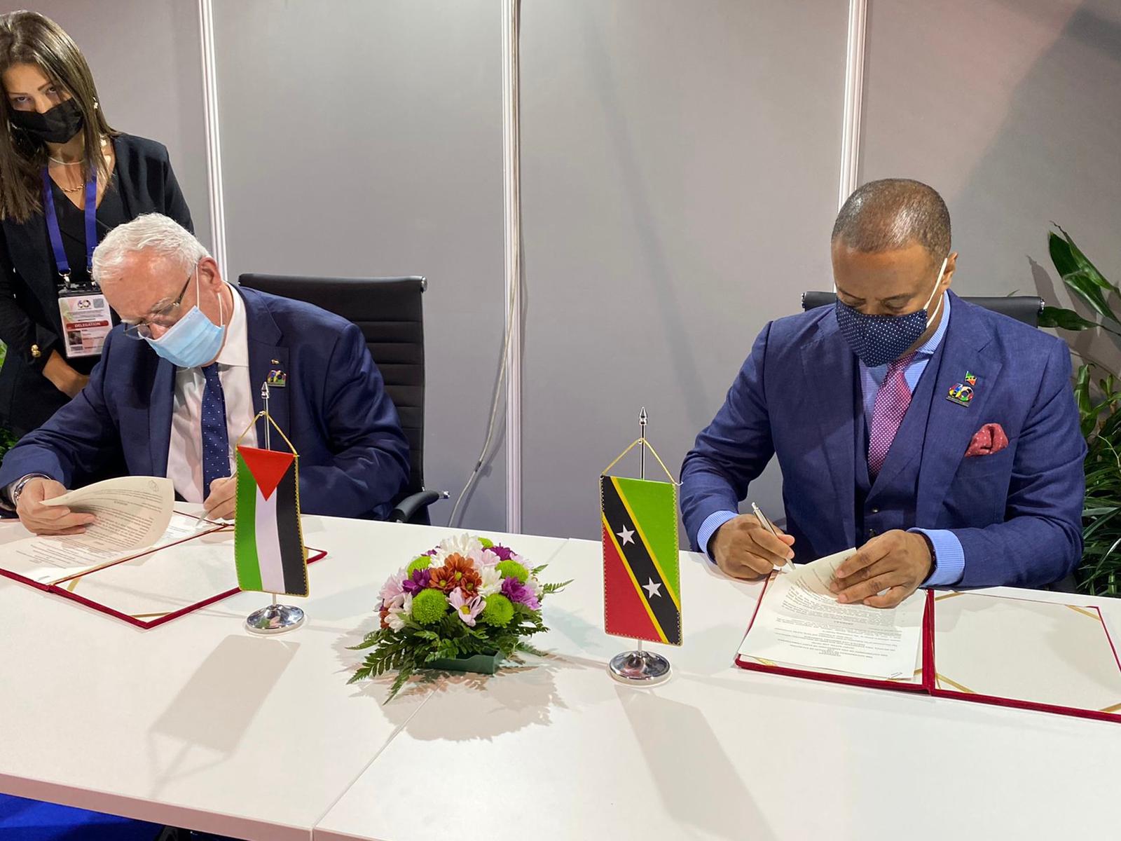 St. Kitts and Nevis signs visa waiver with the State of Palestine