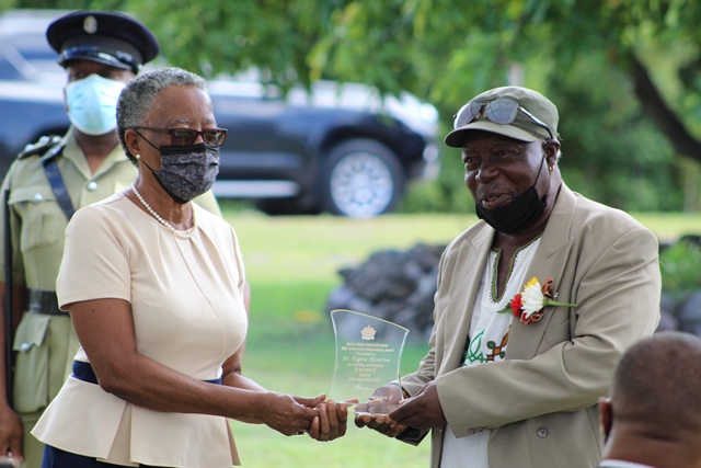 Mr. Eugene “Chevy” Chiverton honoured for contribution to Culture