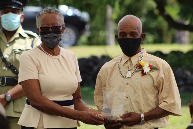Gingerland cultural icon Mr. Elton Archibald honoured for contribution to Culture