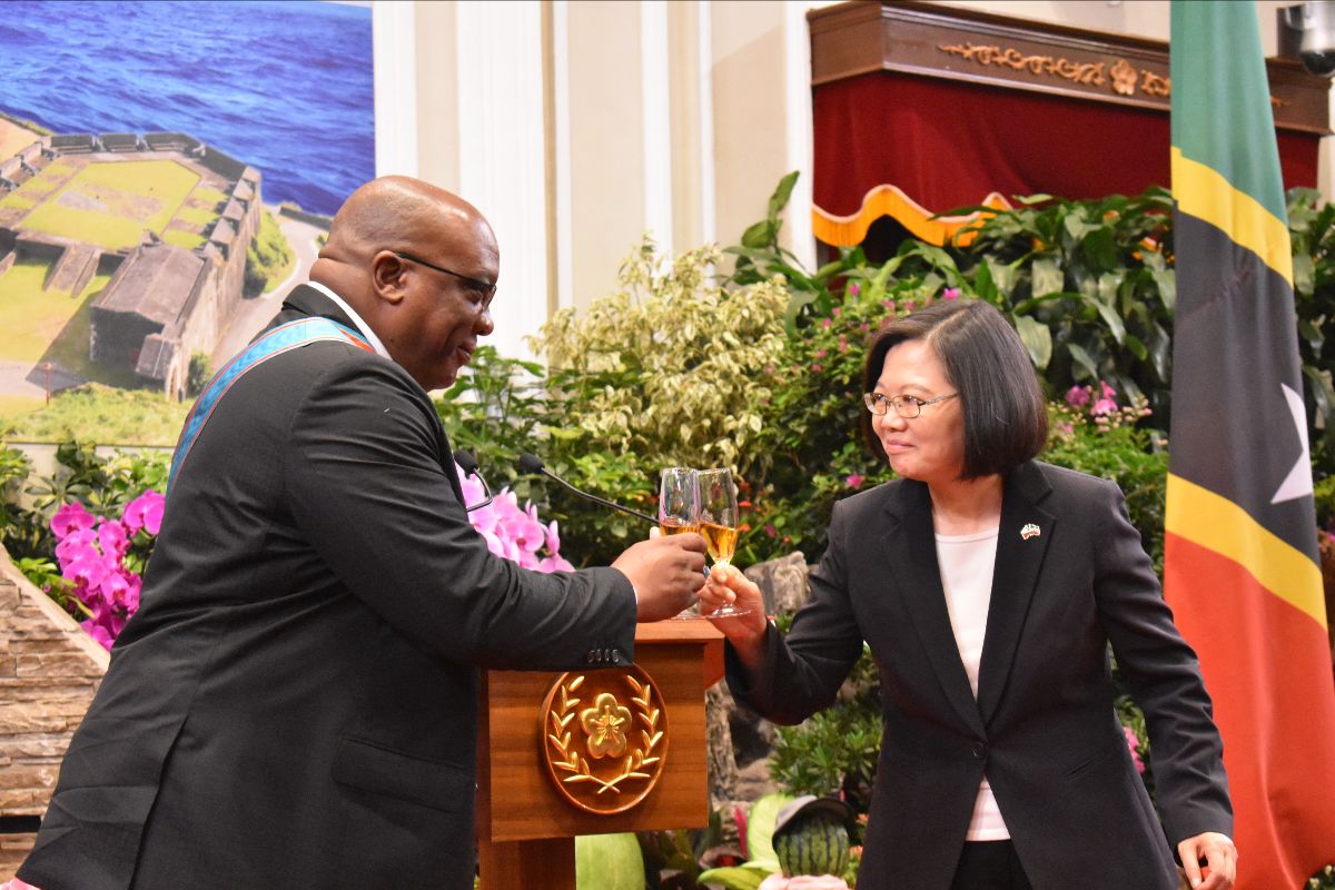Prime Minister Harris Leads Toast to Taiwan On the Attainment of Its 110th Anniversary of The Country’s National Day