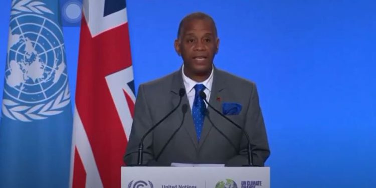 National Statement by Hon Eric Evelyn Minister of Environment and Co-operatives St. Kitts and Nevis at COP26
