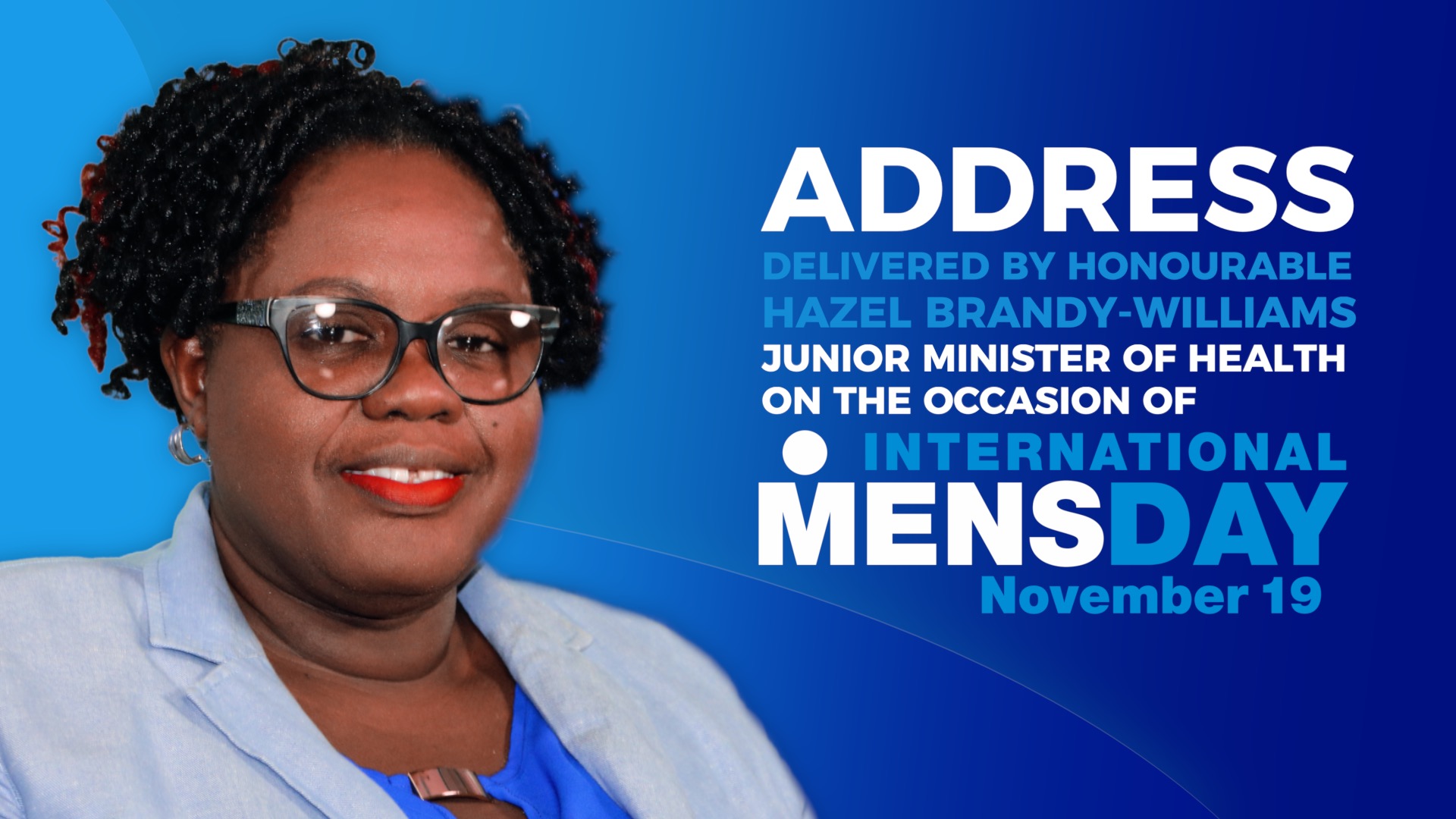 Junior Gender Affairs Minister on Nevis delivers address for International Men’s Day 2021