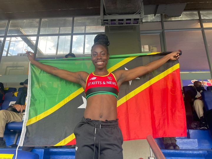 Athletics  : Amya Clarke Takes Silver