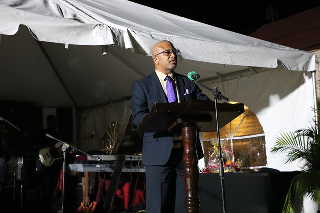St. Pauls’ Representative Hon. Spencer Brand calls for togetherness at national Christmas tree lighting