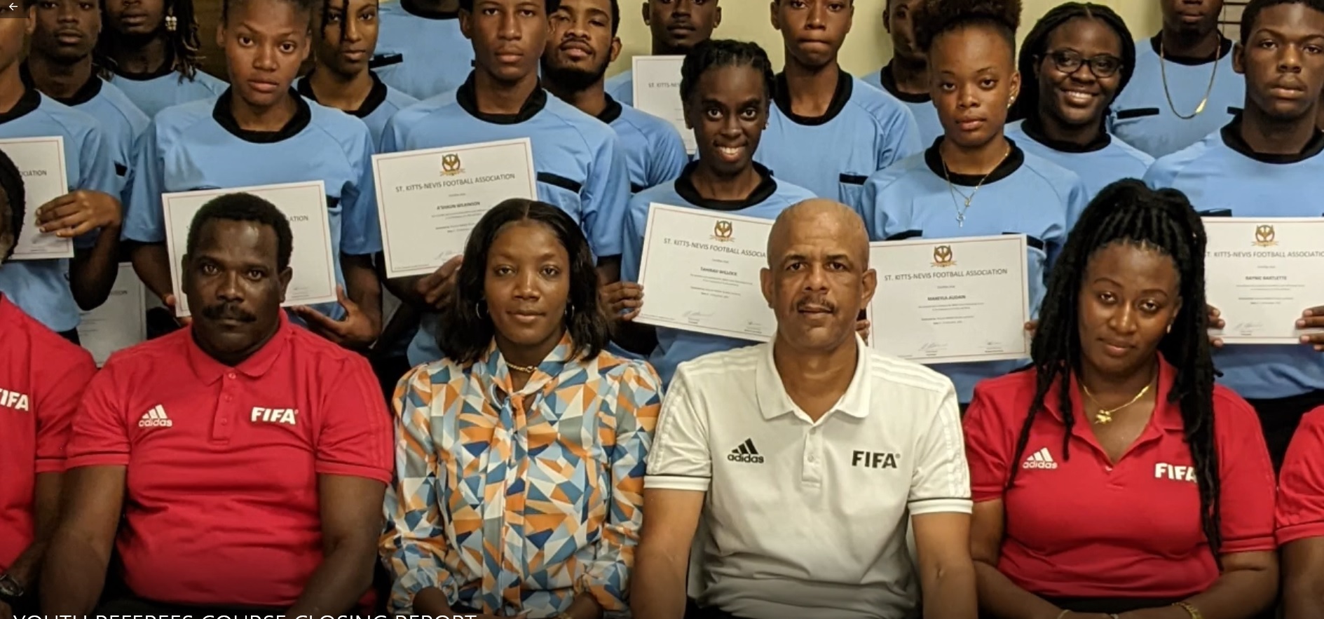 Football Youth Referees Course Concludes with Certification Ceremony