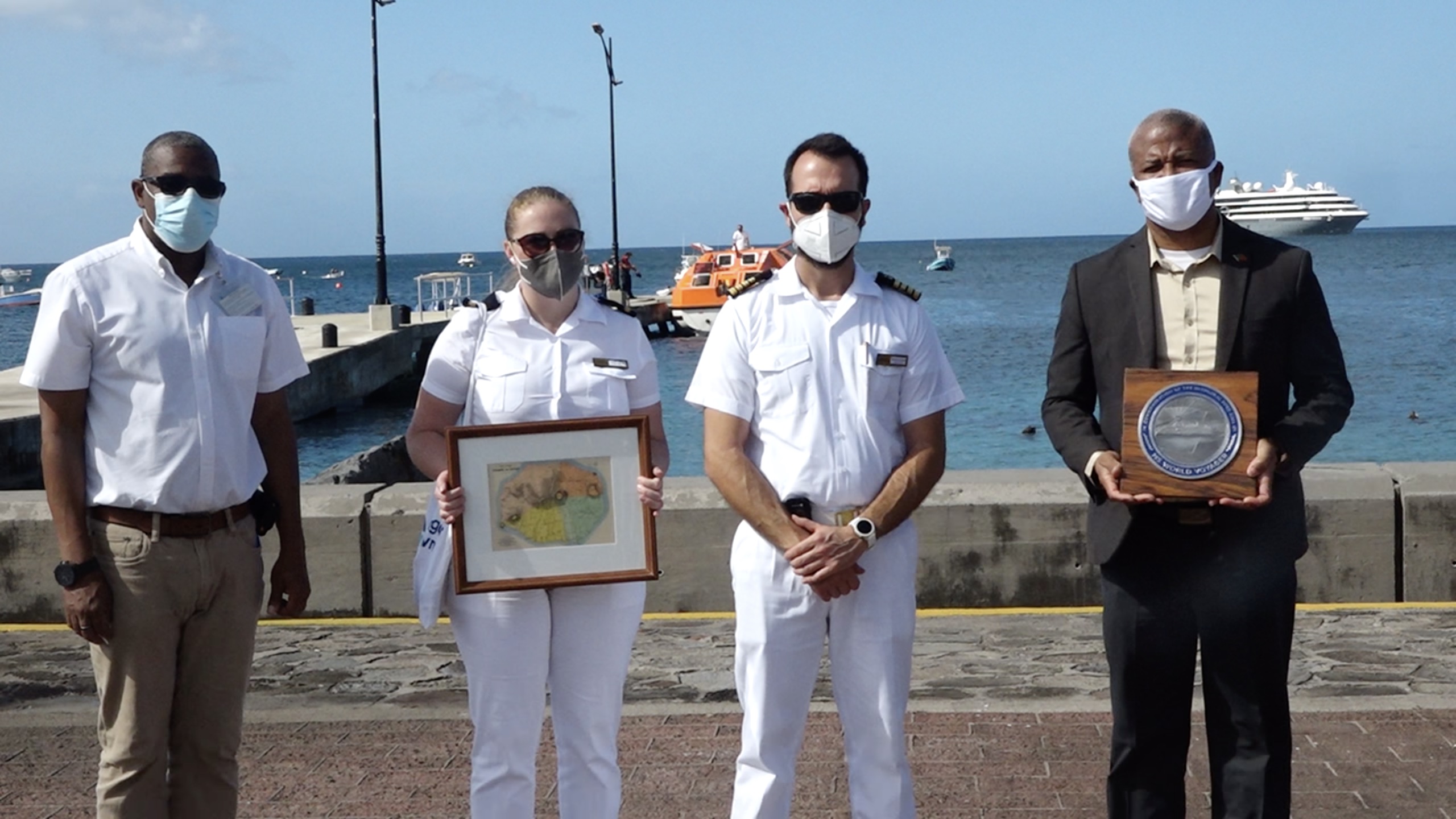MV World Voyager makes inaugural call on Nevis