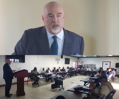Senior Officers, Prosecutors Benefit from Discussion with Justice Morley