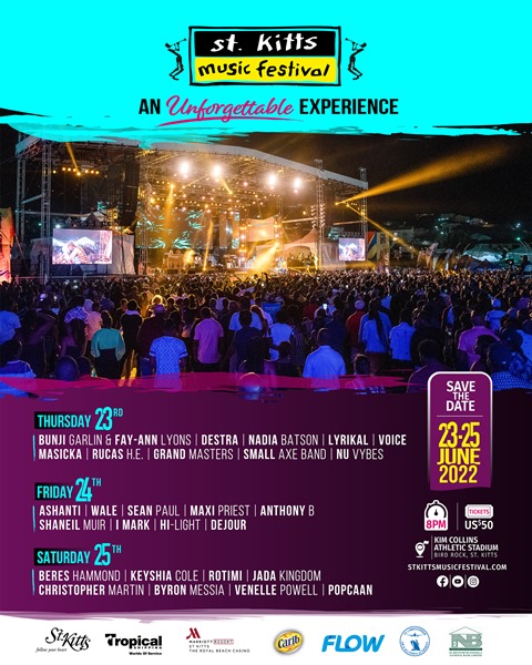Another great lineup for St. Kitts Music Festival