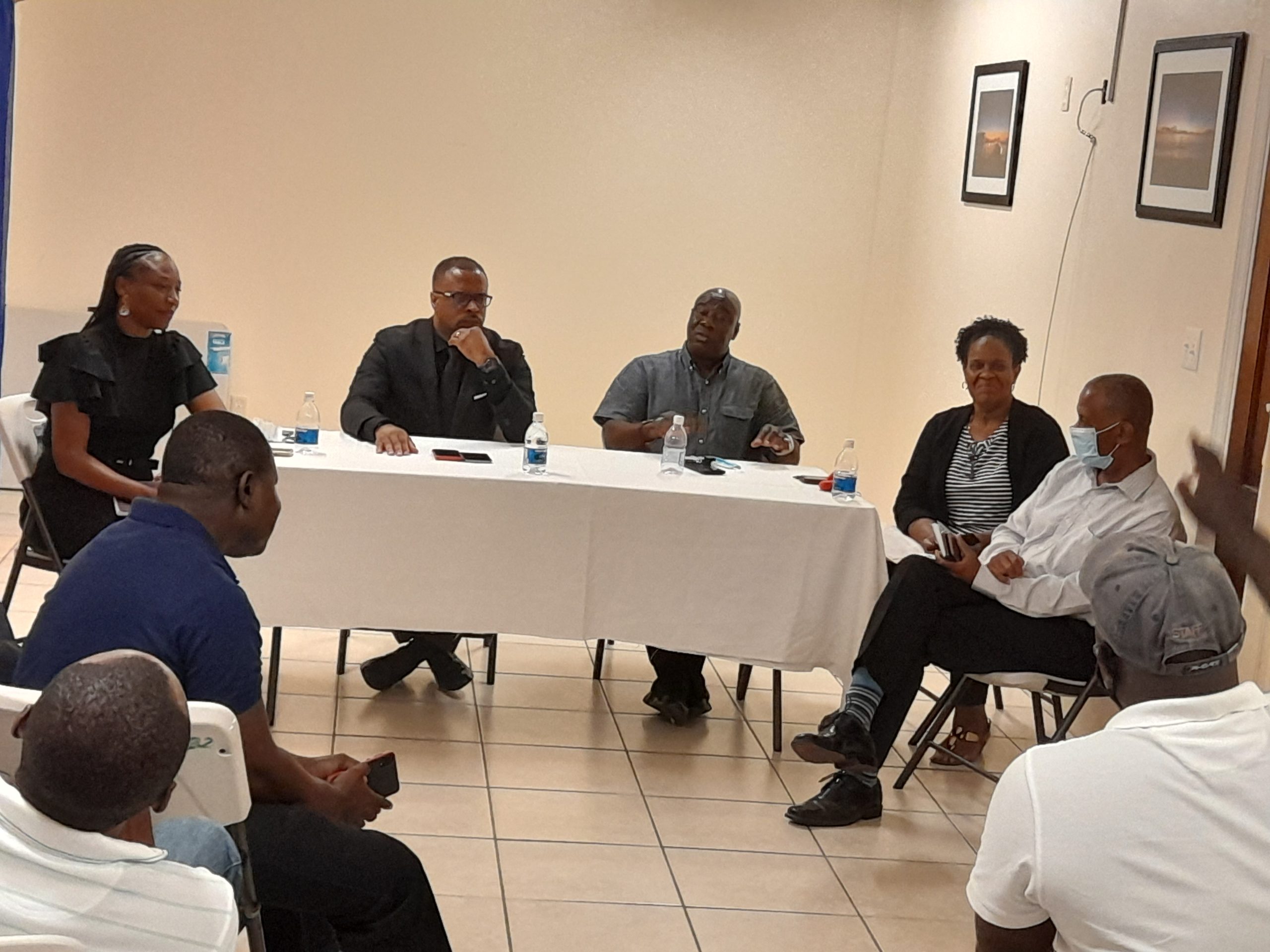 NIA Cabinet Ministers host community meeting in Barnes Ghaut to hear residents’ concerns