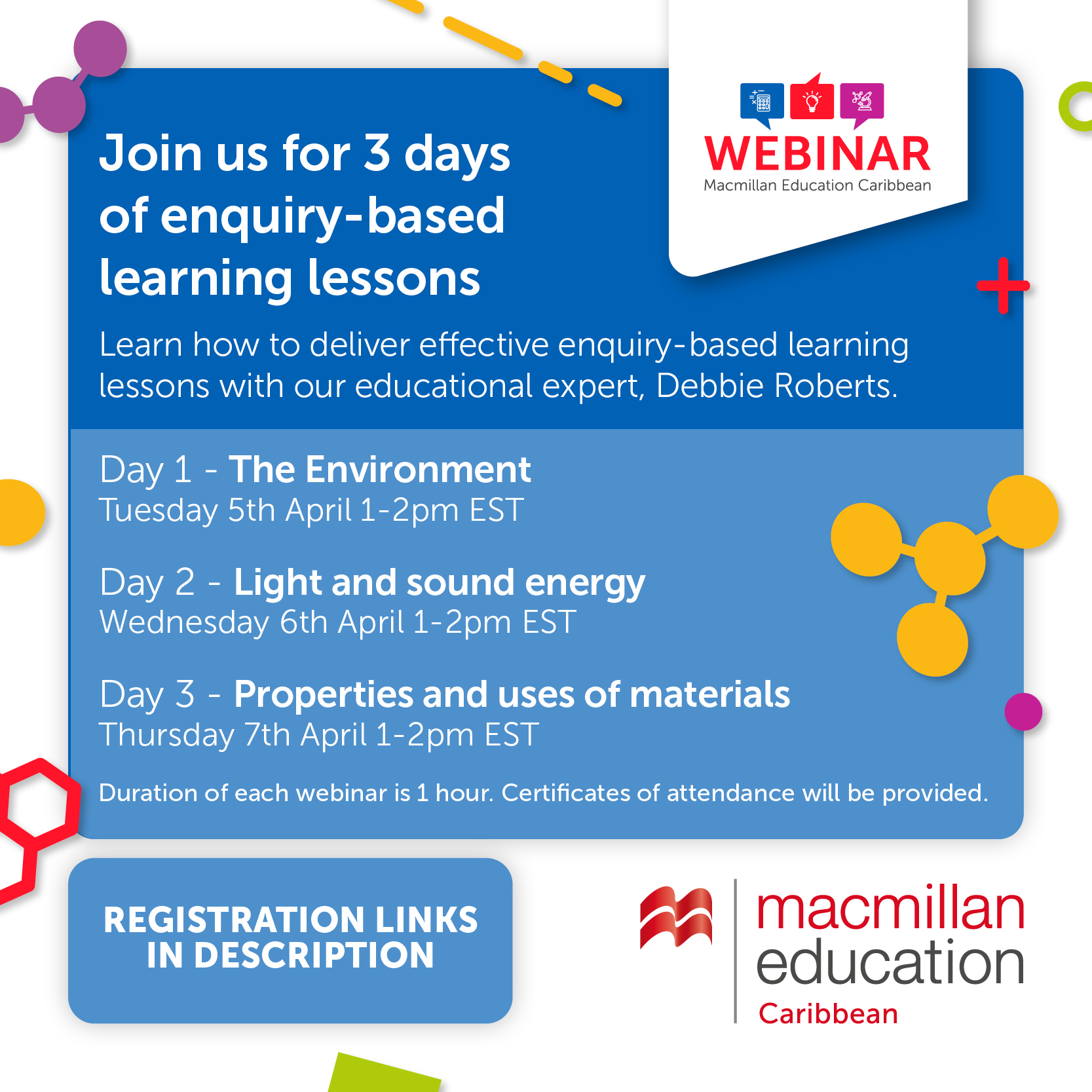 Macmillan Education Caribbean to run three days of enquiry-based learning webinars for April