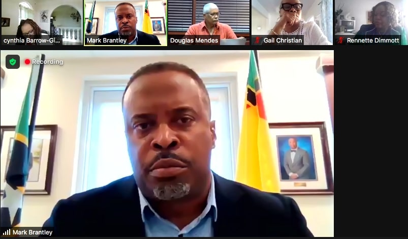 Premier Brantley discusses constitutional reform in the region as a panelist for UWI’s online town hall meeting