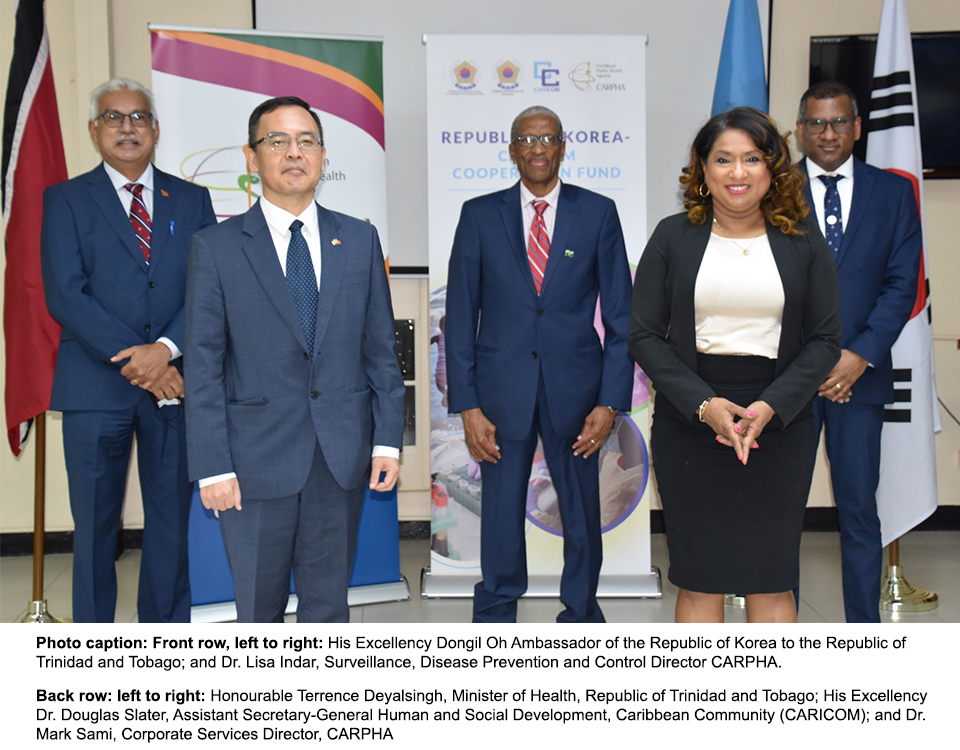 CARPHA Gets Support To Strengthen Infectious Diseases Surveillance In CARICOM