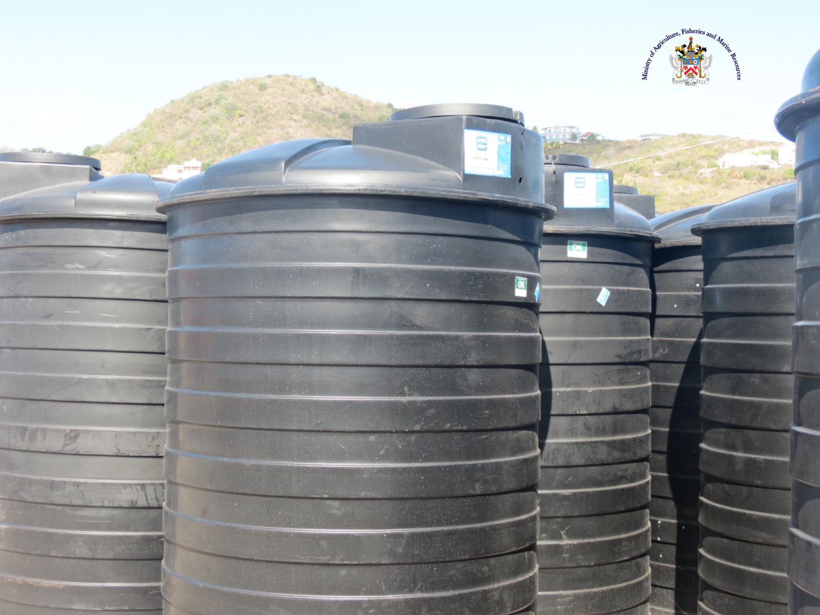 Farmers Receive One Thousand Gallon Water Tanks to Boost Water Security