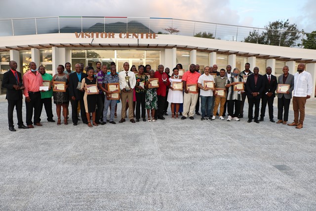 Nevis Ministry of Agriculture honours staff, allied agencies, farmers, fishers for 2021 contributions