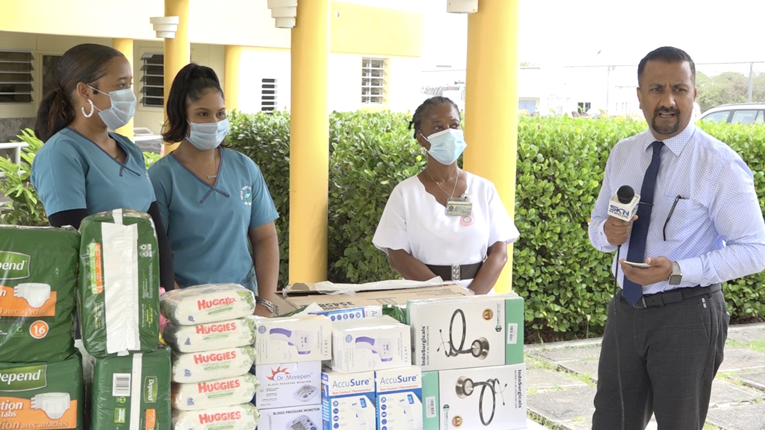 Nevis Dental Clinic continues to donate to Flamboyant Nursing Home residents