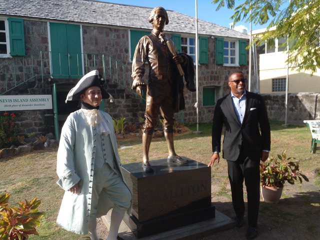 Statue Of Alexander Hamilton Unveiled