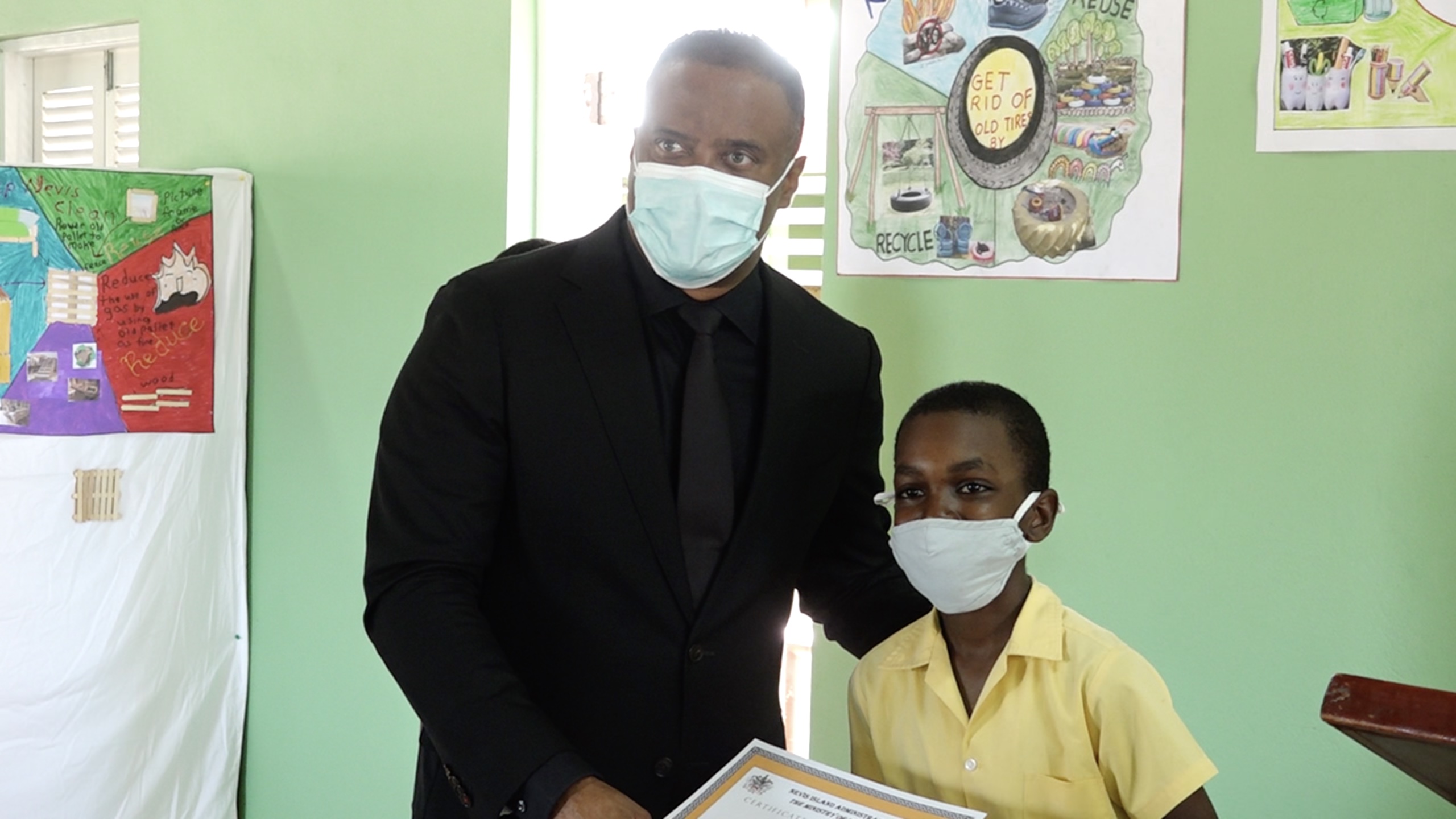 Premier Brantley commends CBIS students for participating in Environmental Poster Contest 2022
