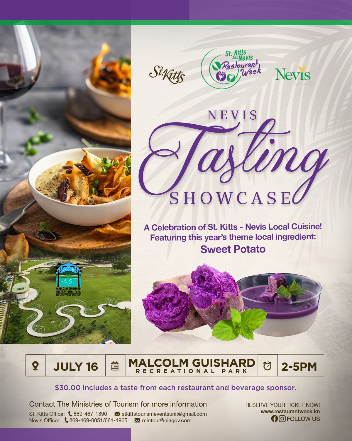 Nevis to host Restaurant Week Tasting Showcase on Saturday
