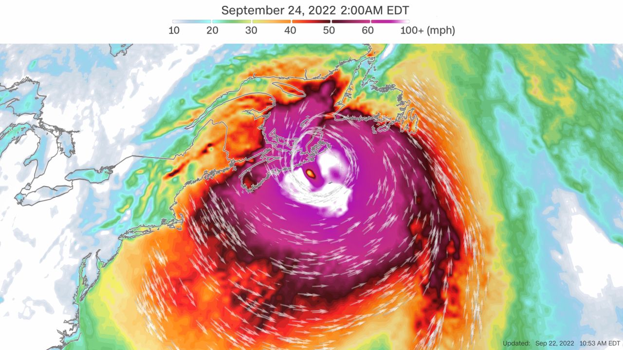 Fearsome Hurricane Fiona could be Canada’s strongest-ever storm