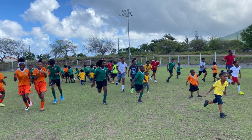 Touring Bath United Football Team Perform Well in Antigua