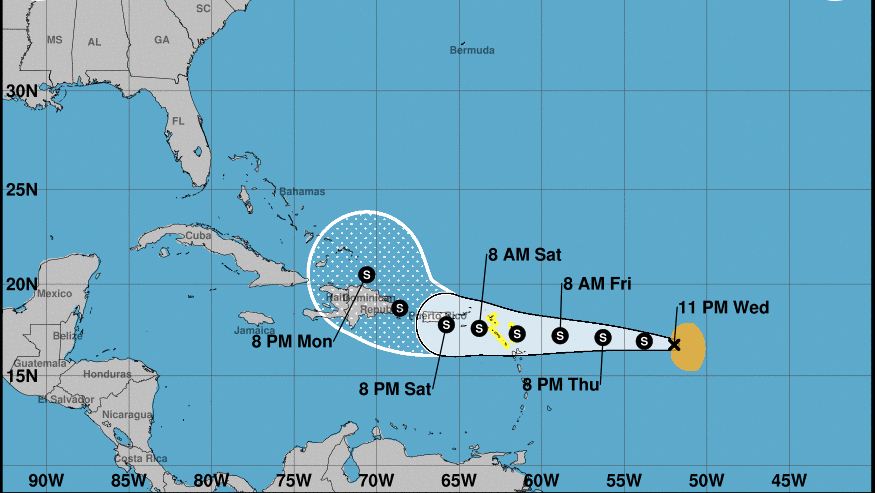 Tropical Storm Fiona formed in the Atlantic