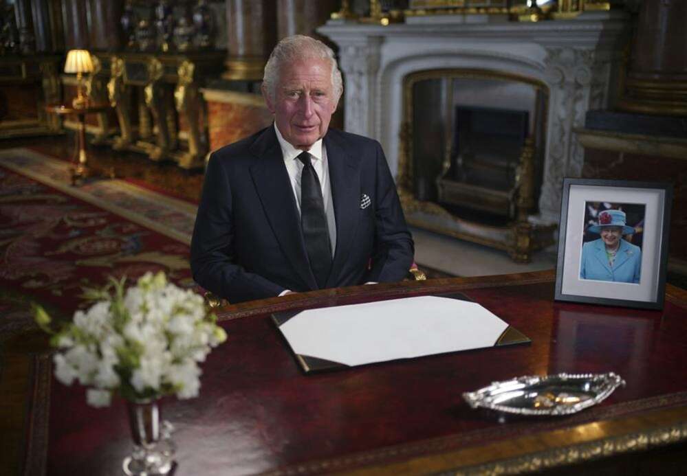 King Charles III, in first address, vows `lifelong service’