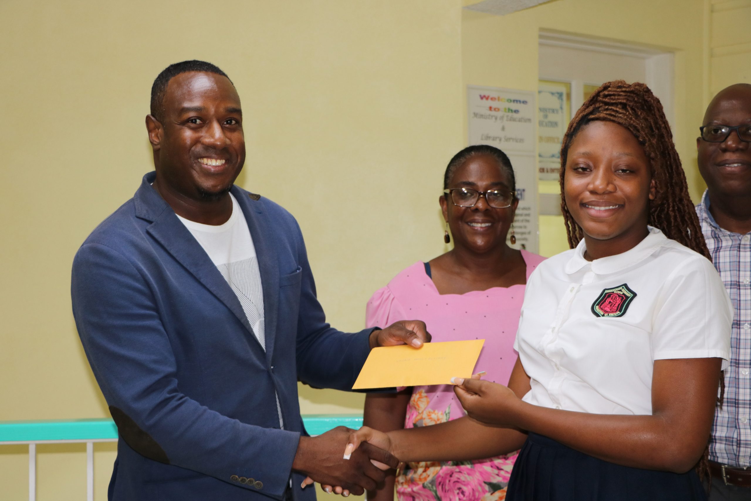 Nevisian diplomat Eustace Theo Wallace gives back to alma mater