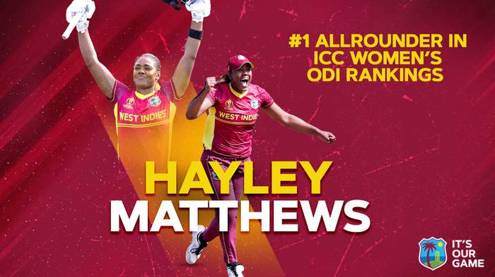 Matthews Moves to Top ODI All-Rounder in The World