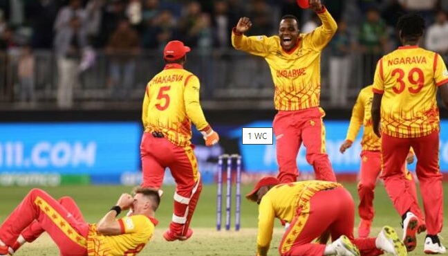 Cricket :  T20 World Cup: Zimbabwe Shock Pakistan with Thrilling One-run Victory