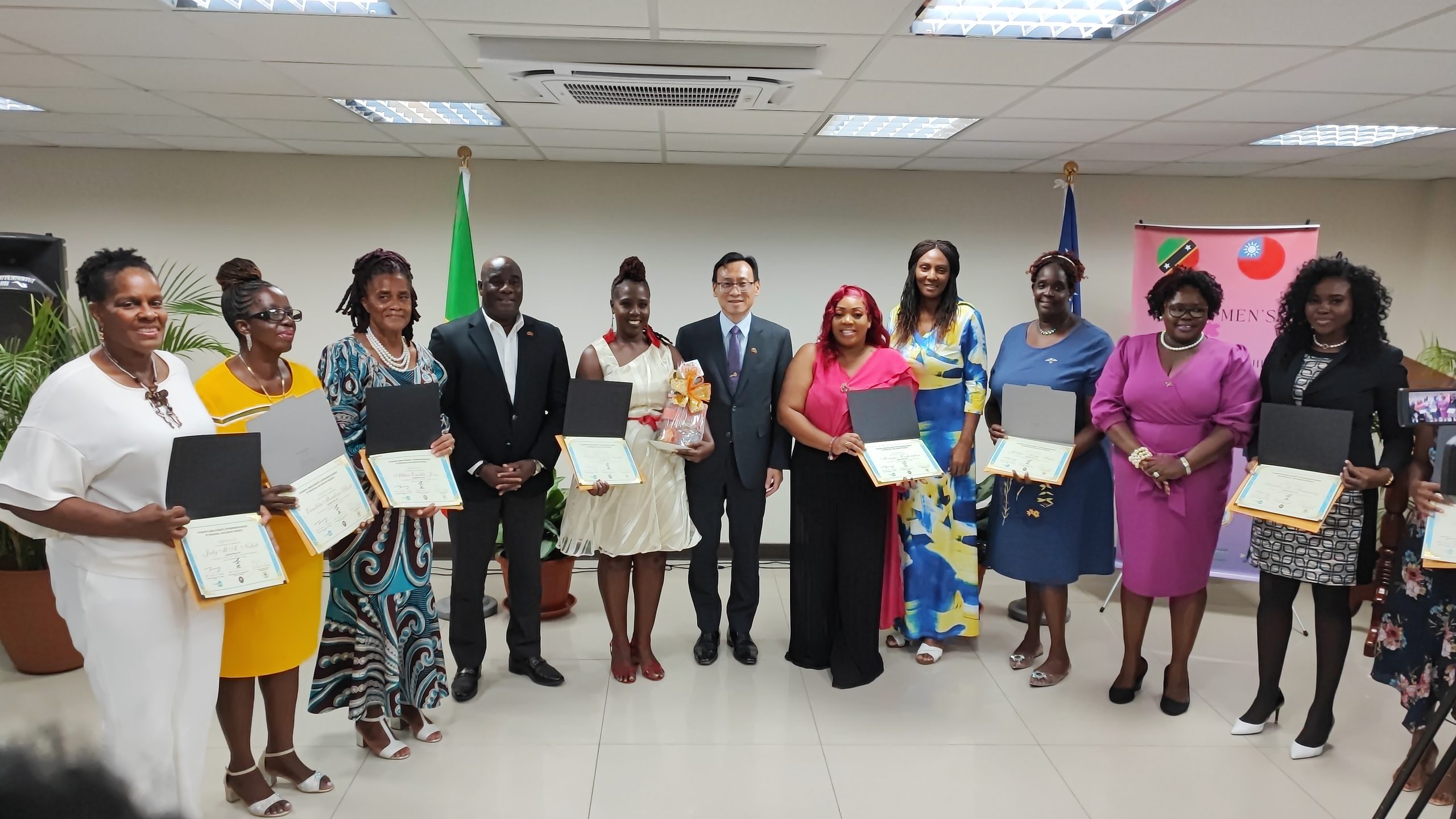 Top eight women in Microtrade Purchases and Sales Skills Training workshop on Nevis receive $3,000 grant