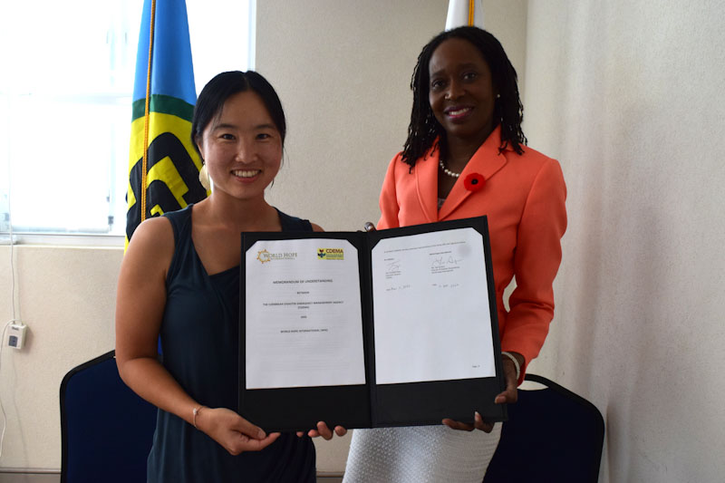 CDEMA signs MoU with World Hope International to strengthen disaster response in the Caribbean