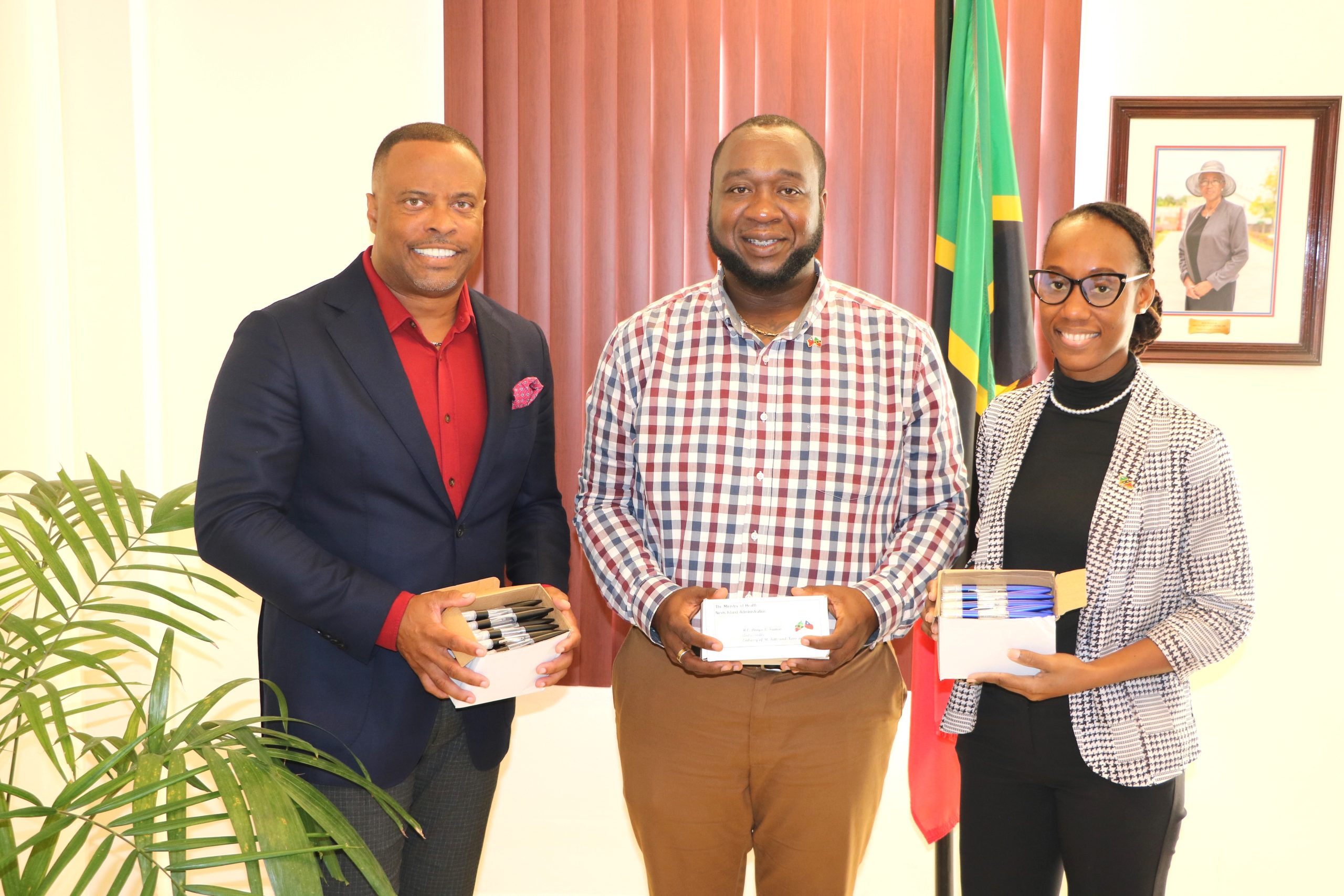 SKN Ambassador to R.O.C. Taiwan pays courtesy call on Premier Brantley, Sen. Nisbett