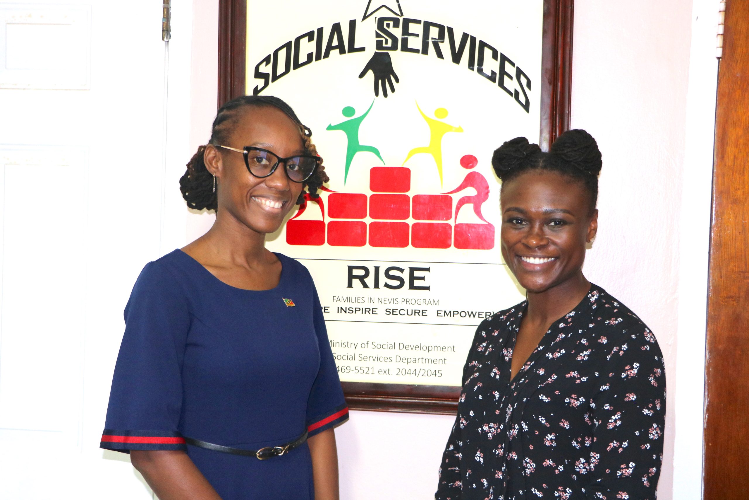 Hon. Nisbett and Hon. Phillip pledge continued collaboration between the Social Services Ministries on St. Kitts and Nevis