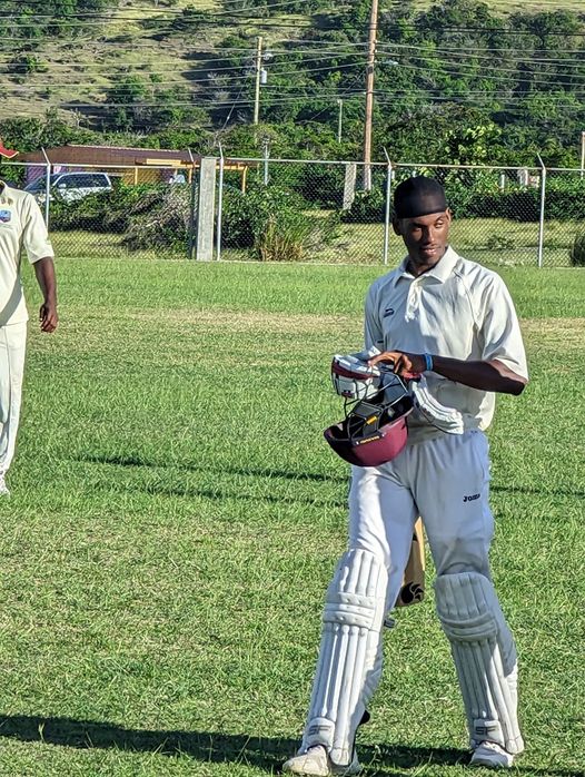 Tyrell Mills Hits Ton in Nevis Trials