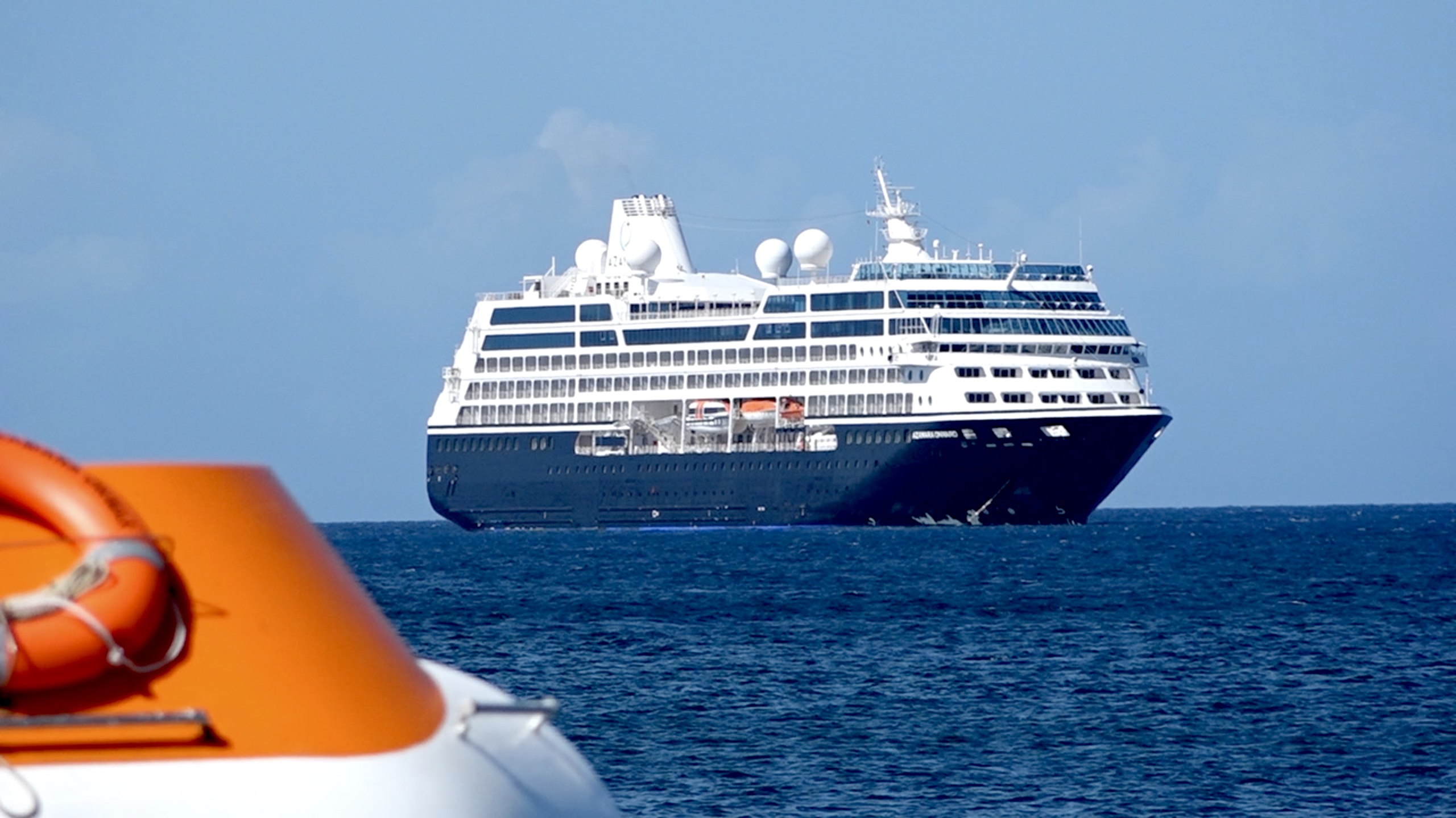 Azamara Onward cruise ship makes inaugural call on Nevis, Deputy Premier Evelyn welcomes vessel