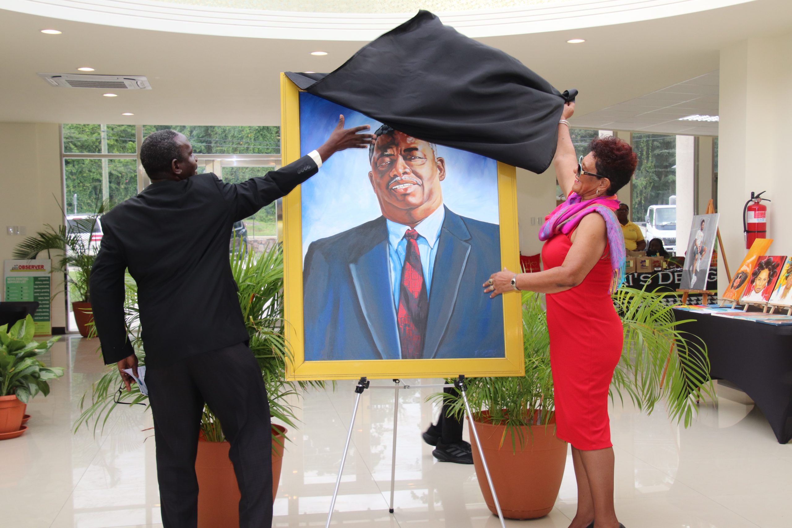 Portrait of the late Hon. Malcolm Guishard now centrepiece at MGR Park’s Visitor Centre, serving as lasting memory of his vision