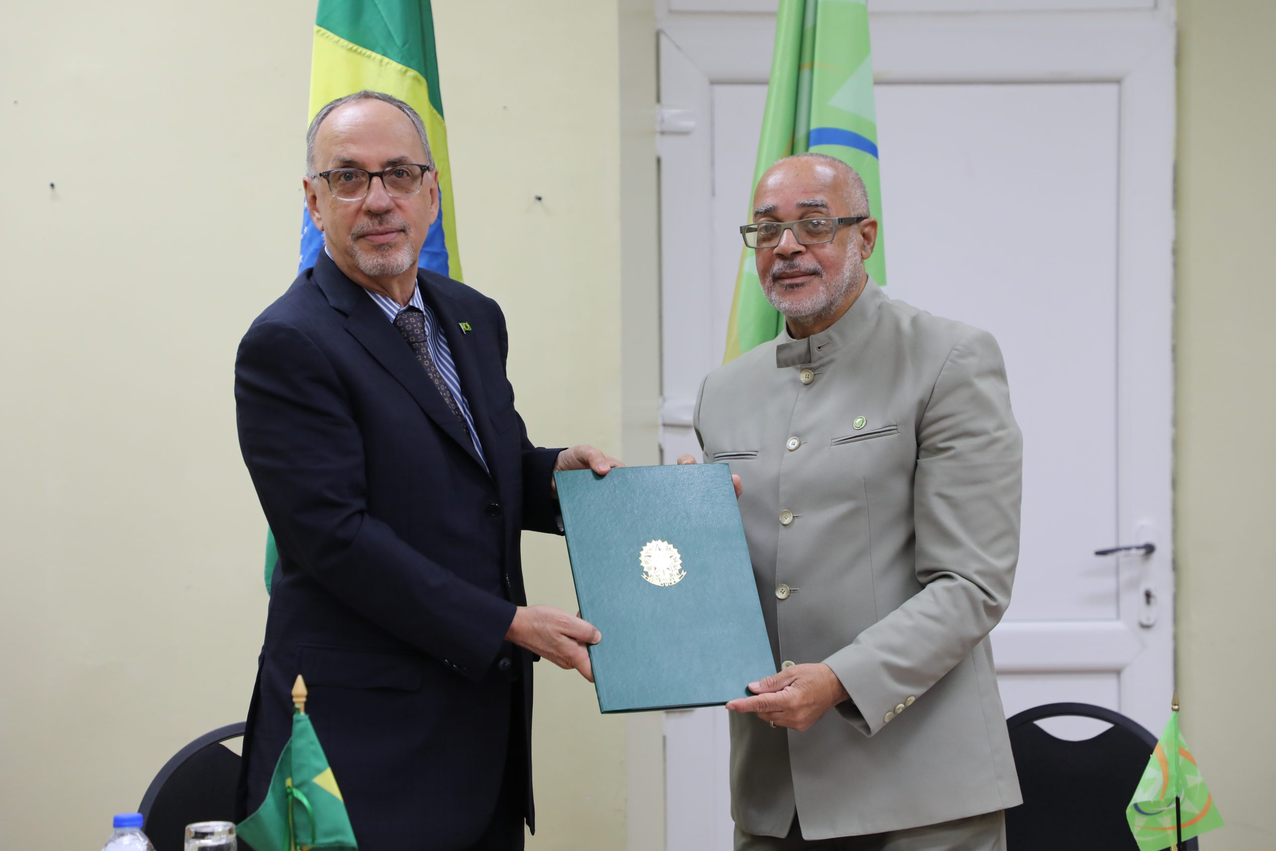 The Ambassador of Brazil to the OECS presents Credentials to the Director General