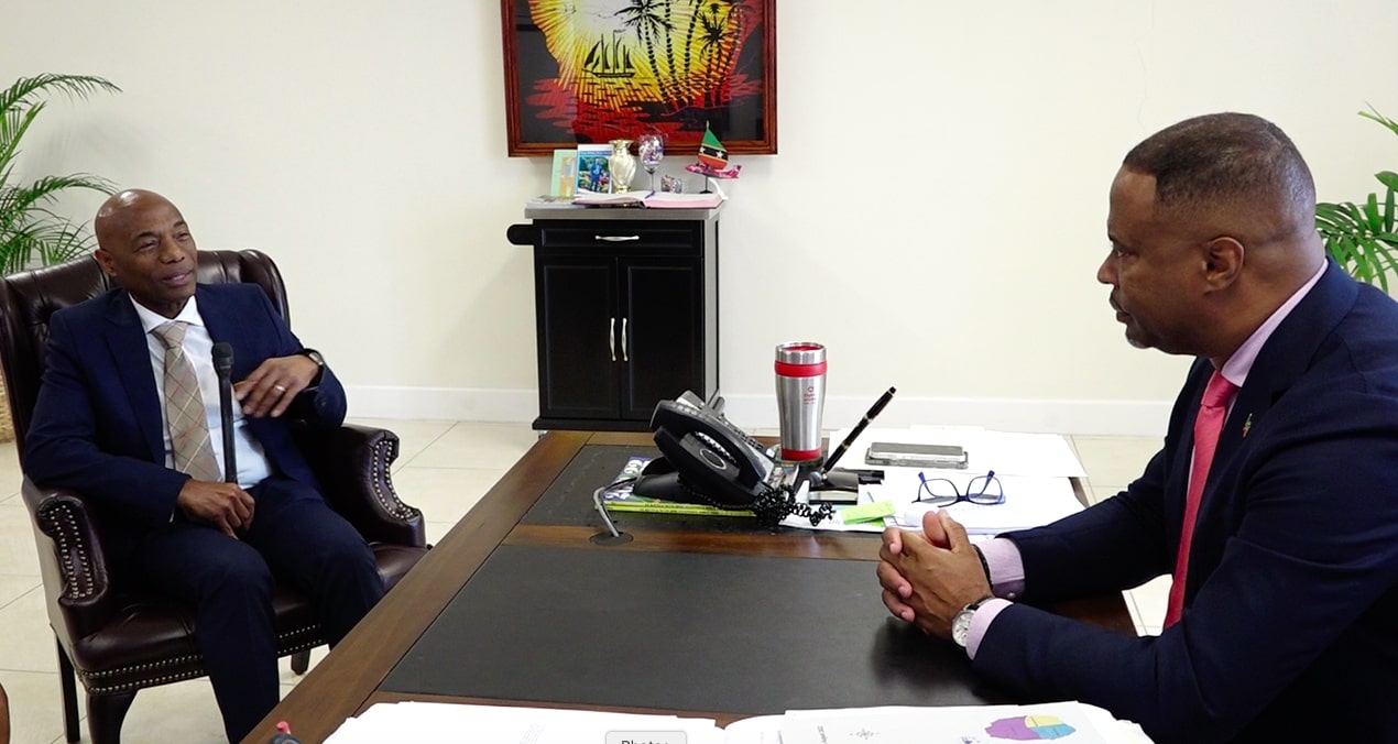 Caribbean Development Bank President pays courtesy call on Premier of Nevis