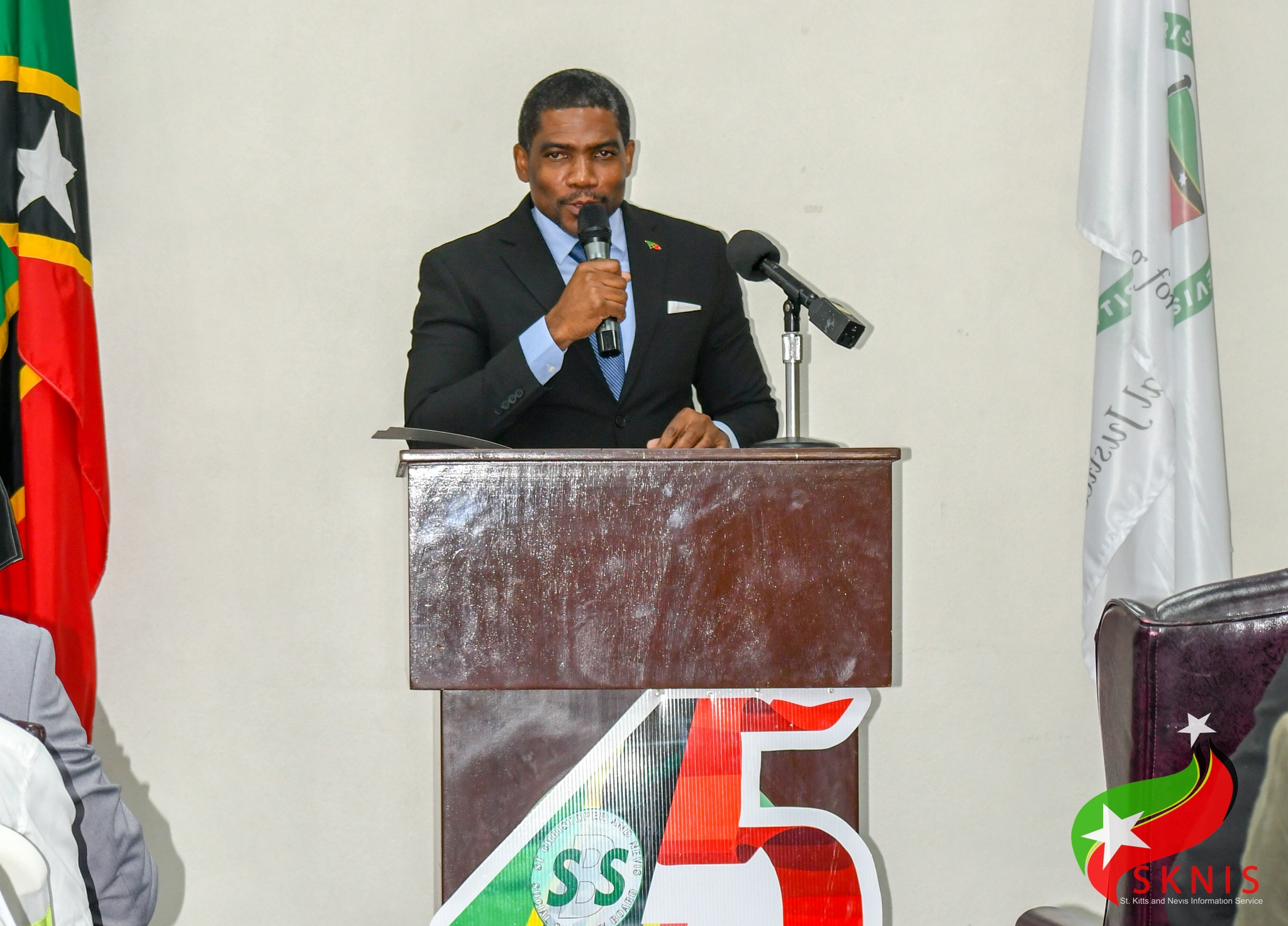 Prime Minister of St. Kitts And Nevis The Honourable Dr. Terrance Drew at the Susanna Lee High School Scholarship Induction Ceremony on Thursday 23rd February 2023