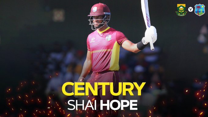 Hope Hits Superb Century in First Match as Skipper, West Indies Take 1-0 Lead
