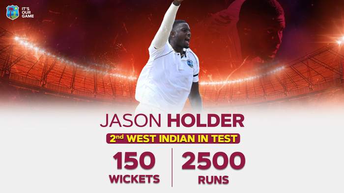 Holder Takes 150th Test Wicket; Reaches Major Landmark