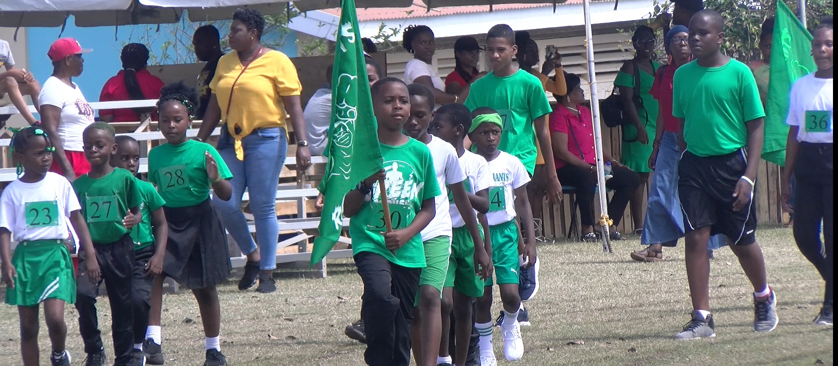 Athletics  : Green Wins by Four Points at St. James’ Primary Sports Meet