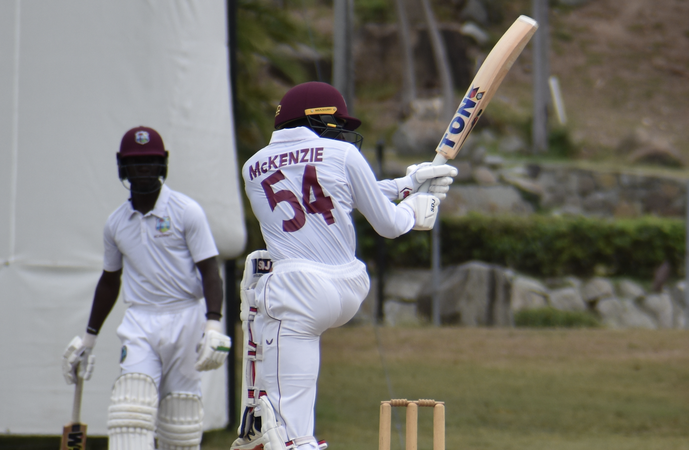 Mckenzie Hits Eye-Catching 50 Not Out Before Rain Ends Play